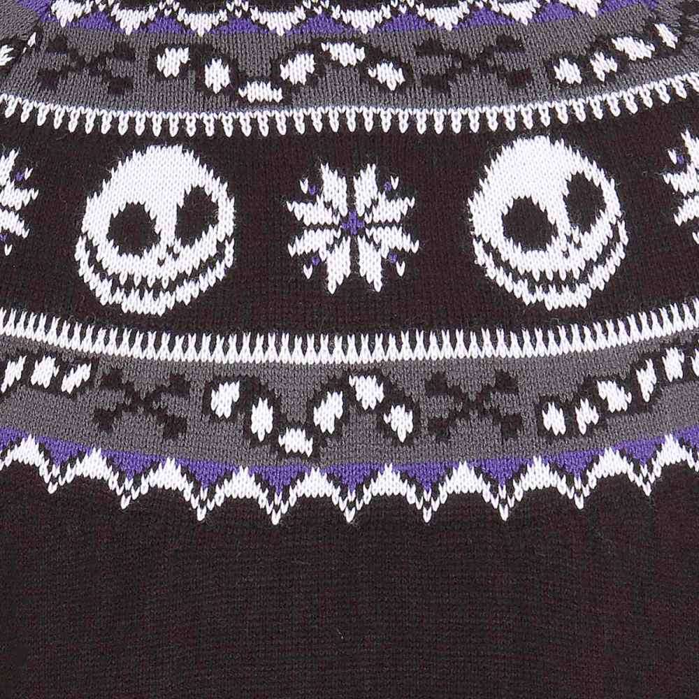 Disney The Nightmare Before Christmas - Jack Repeat Gestrickter Pullover - Schwarz